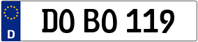 Trailer License Plate